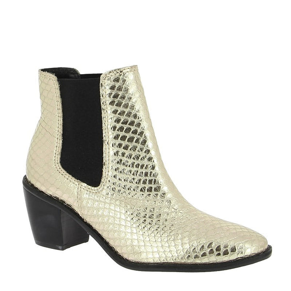 Brazilio 1800606 Snake Champagne Chelsea Ankle Boot