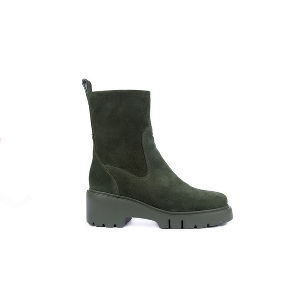 Unisa Jofo Green Suede Ankle Boot