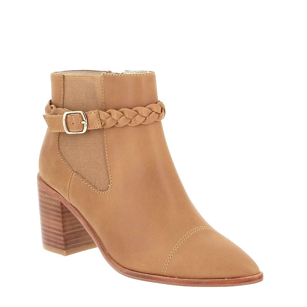 Nude Margo Tan Heeled Ankle Boot