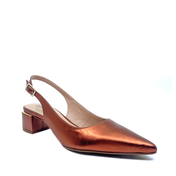 Brazilio 1470509 Copper Slingback Heel