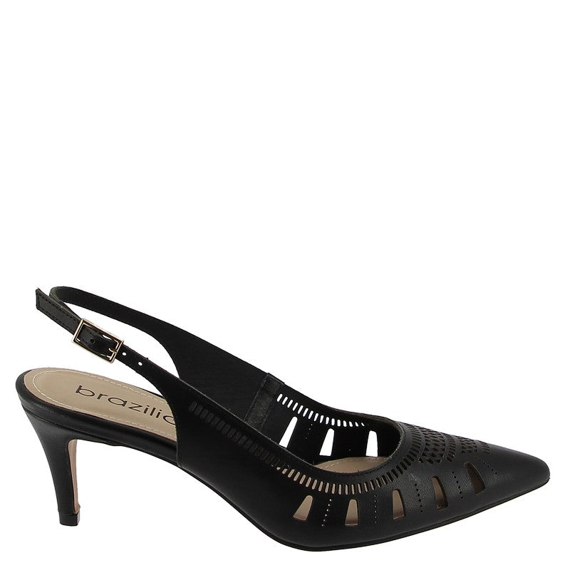 Brazilio 7140513 Black Slingback Heel