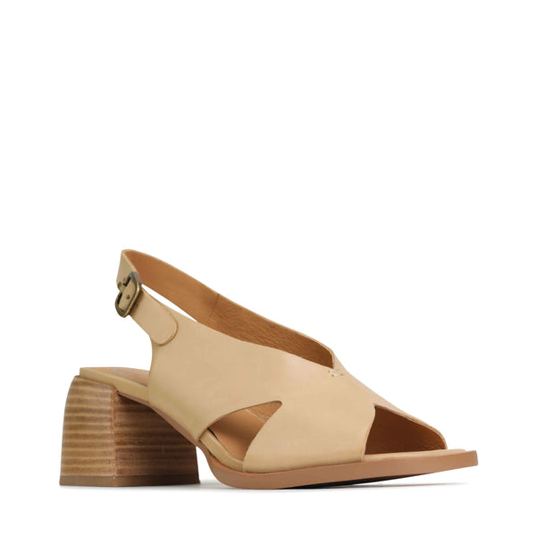 Eos Isadora Tan Heeled Slingback Sandal