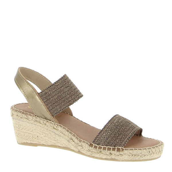 Juncal Aguirre 2277 Bronze Wedge Espadrille