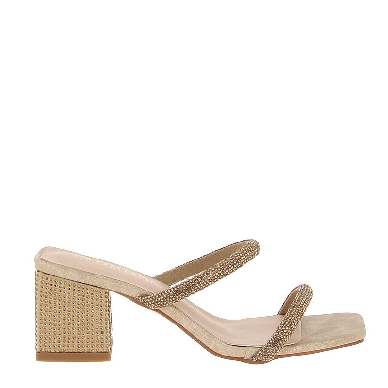 Laguna Quays Arnie Champagne Heeled Slide