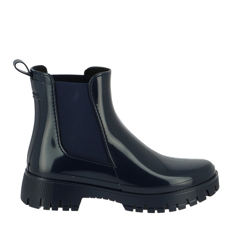 Lemon Jelly Peachy Navy Women's Ankle Gum Wellington Rain Boot