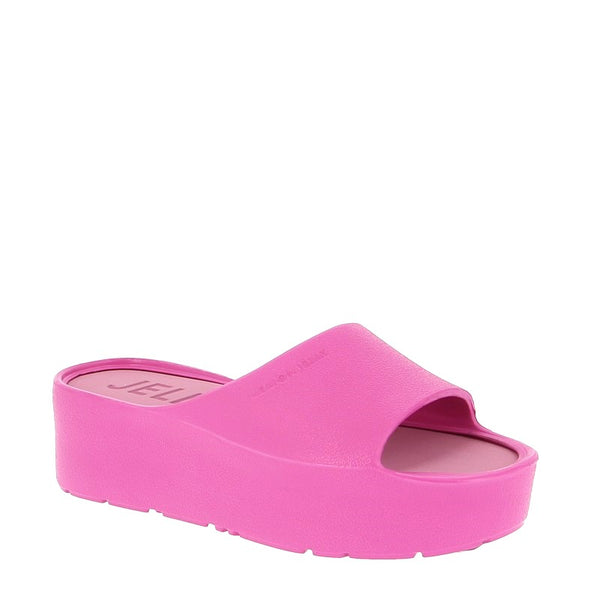 Lemon Jelly Sunny Pink Slip On Platform Slide