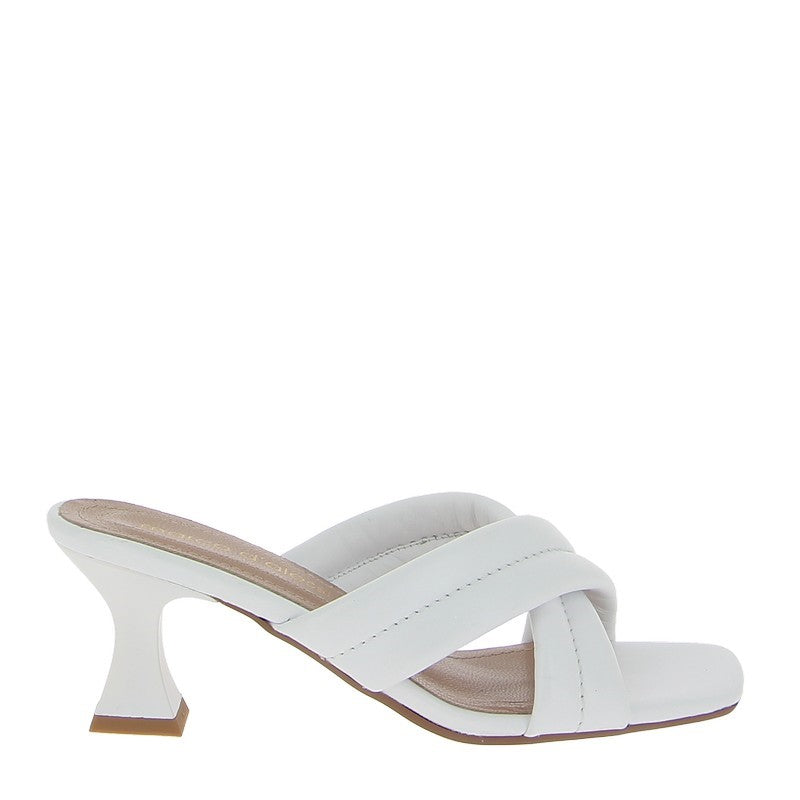 Marco Dalessi 7450 White Heeled Slide