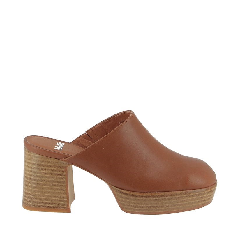 Pepper | Leather Platform Clog Sandal | Californians - Californians Footwear