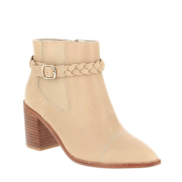Nude Margo Natural Ankle BootNude Margo Natural Heeled Ankle Boot