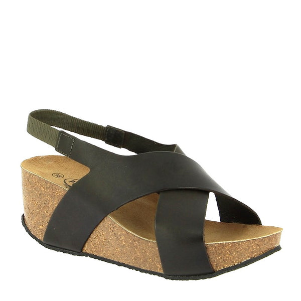 Plakton 275027 Green Slingback Wedge