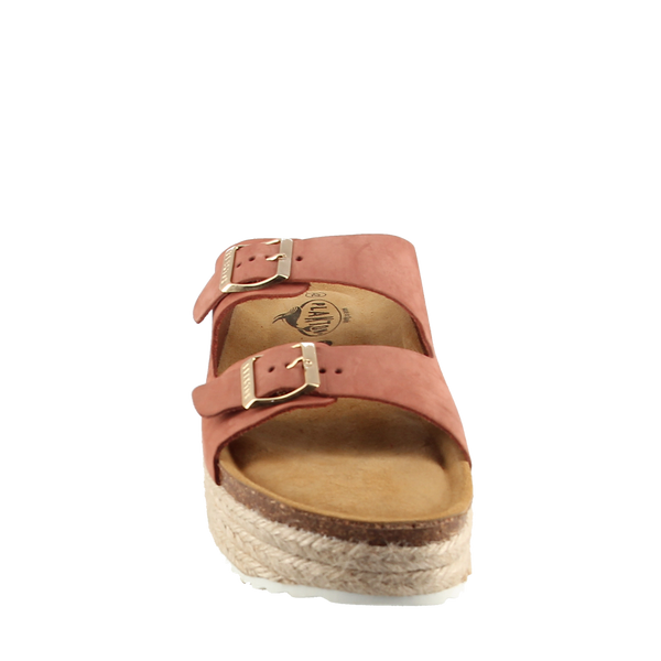 Plakton 380010-3B Tan Nubuck Wedge Slide