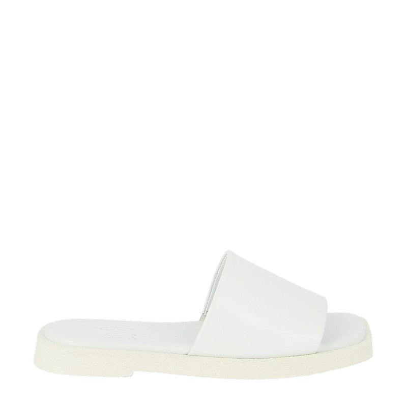 Sempre Di 9554 White Slip On Slide