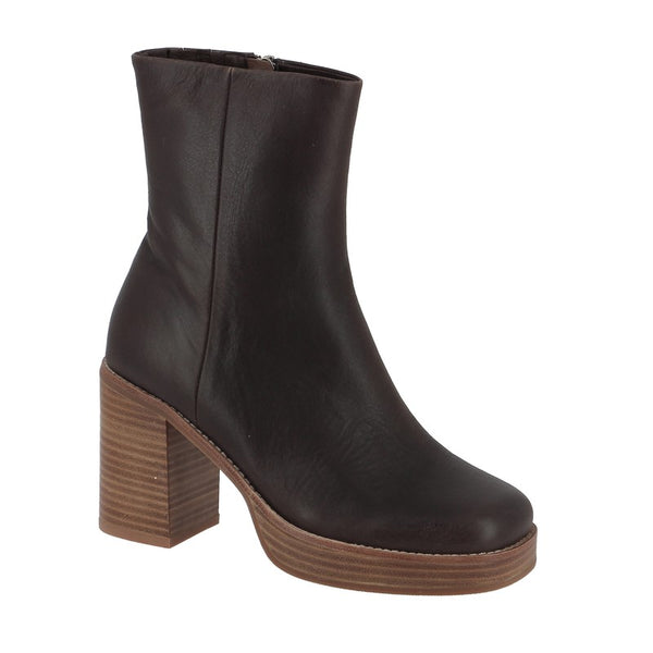 Top End Daneka Chocolate Platform Women's Ankle Boot