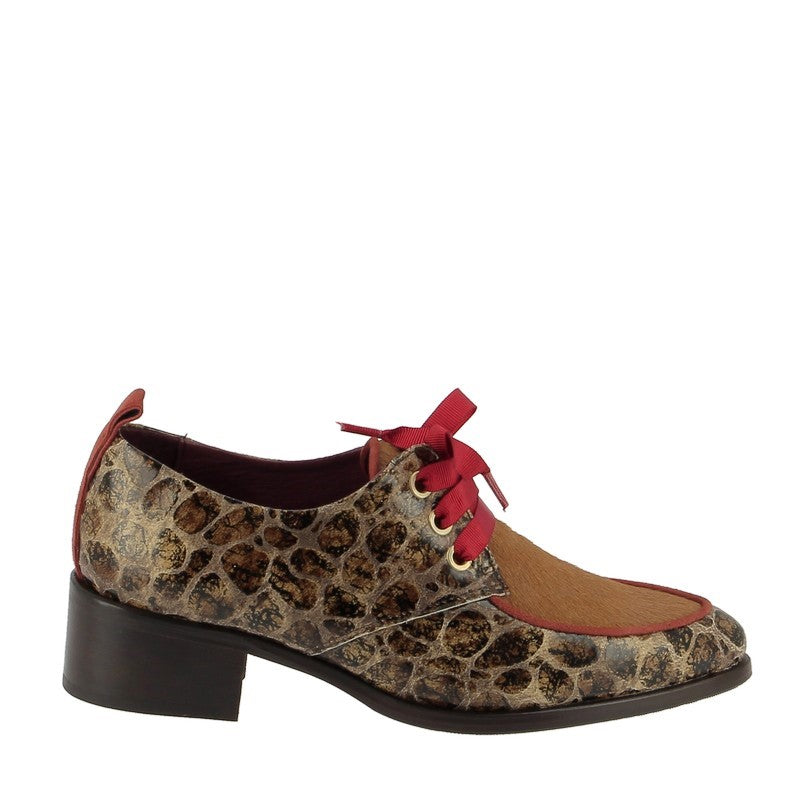 Torretti 8531 Tortoiseshell Lace Up Loafer