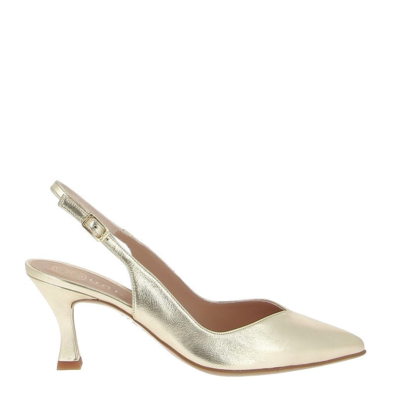 Unisa Karde Gold Slingback Pump Heel