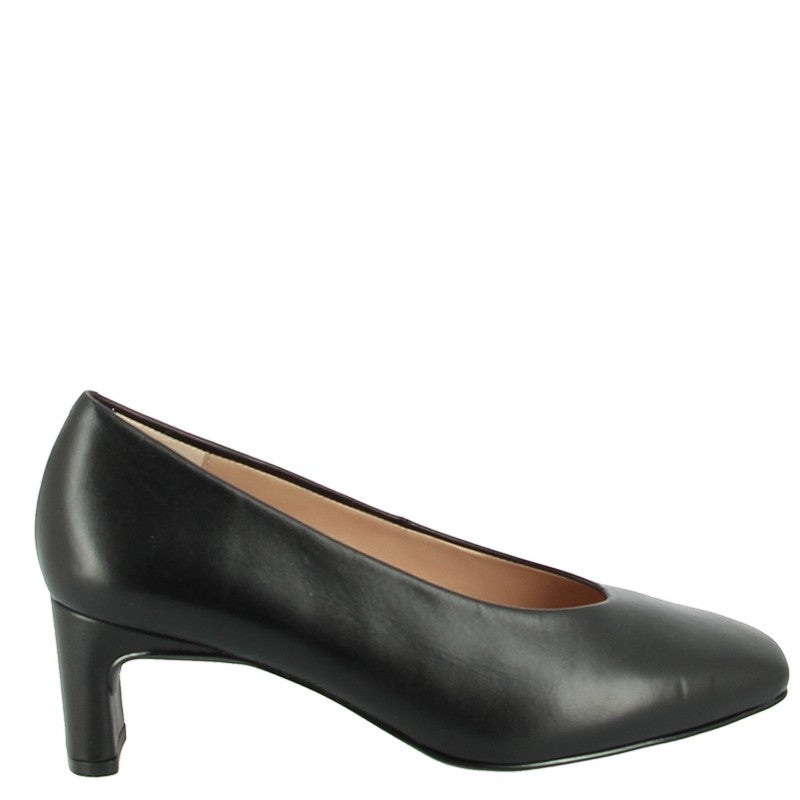 Unisa Lucoli Black Leather Pump