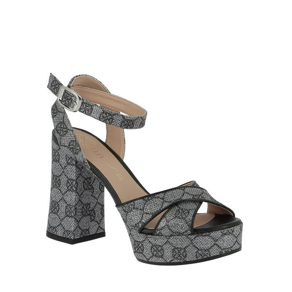 Unisa Verni Monogram Steel Block Heel Platform