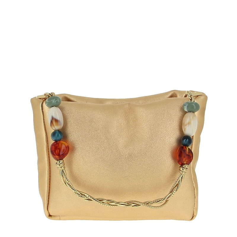 Unisa Zaluna Metallic Gold Hand Bag