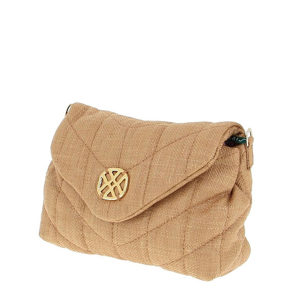 Unisa Zatenas Raffia Natural Clutch Handbag