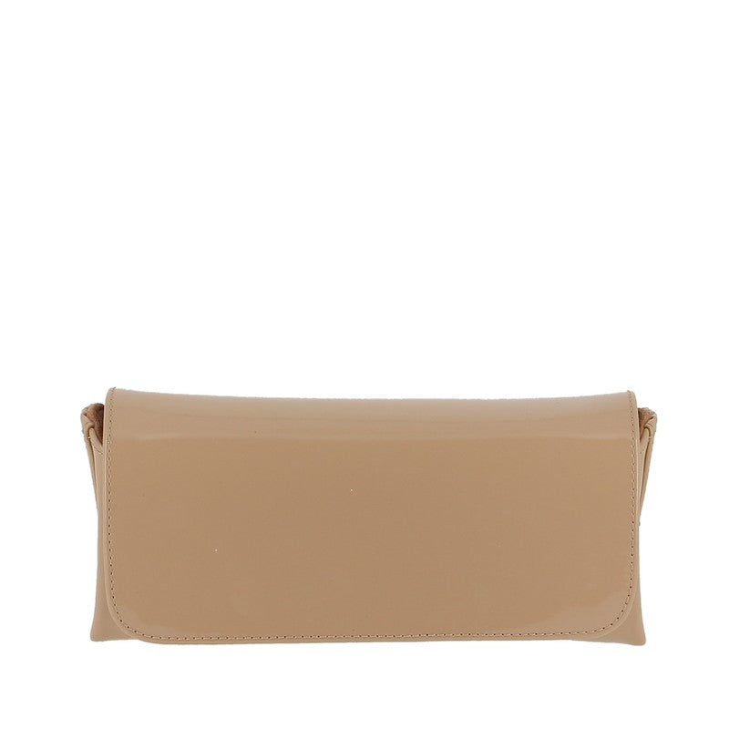 Unisa Zdream Skin Nude Patent Clutch Bag