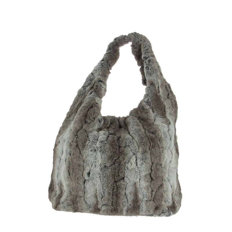 Unisa Zisnow Grey Fur Bag - Main Image