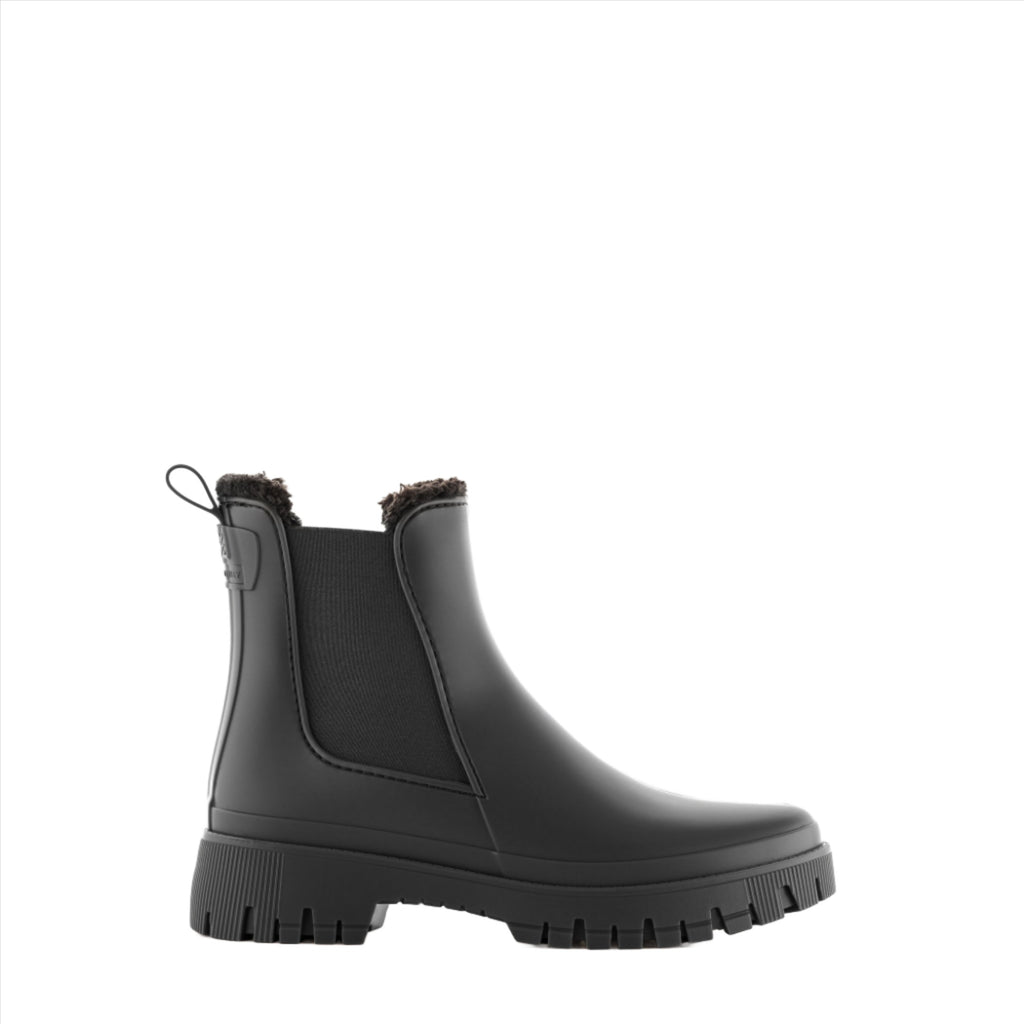 Lemon Jelly Wren Black Rubber Boot