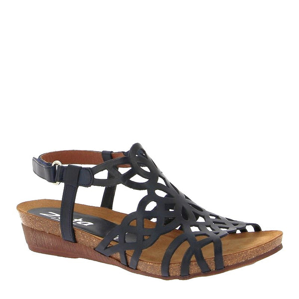Zeta Izabel Navy Wedge Sandal