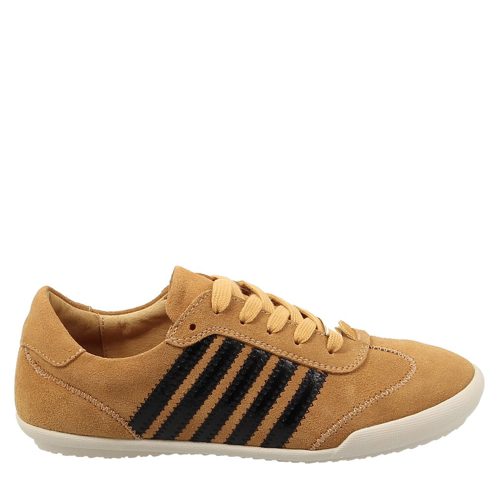 Alfie & Evie Jaddy Mustard Suede Sneaker