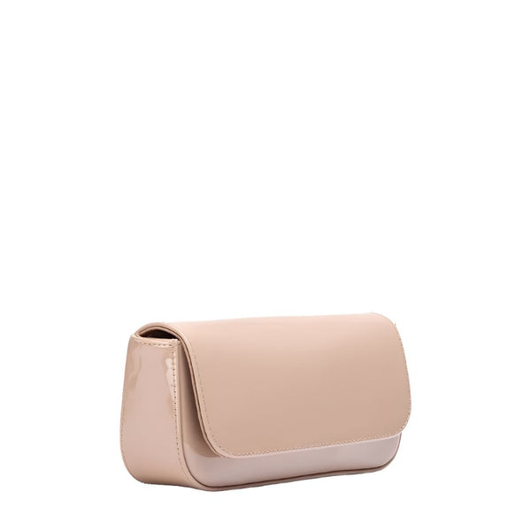 Unisa Zdreamin Patent Taupe Clutch