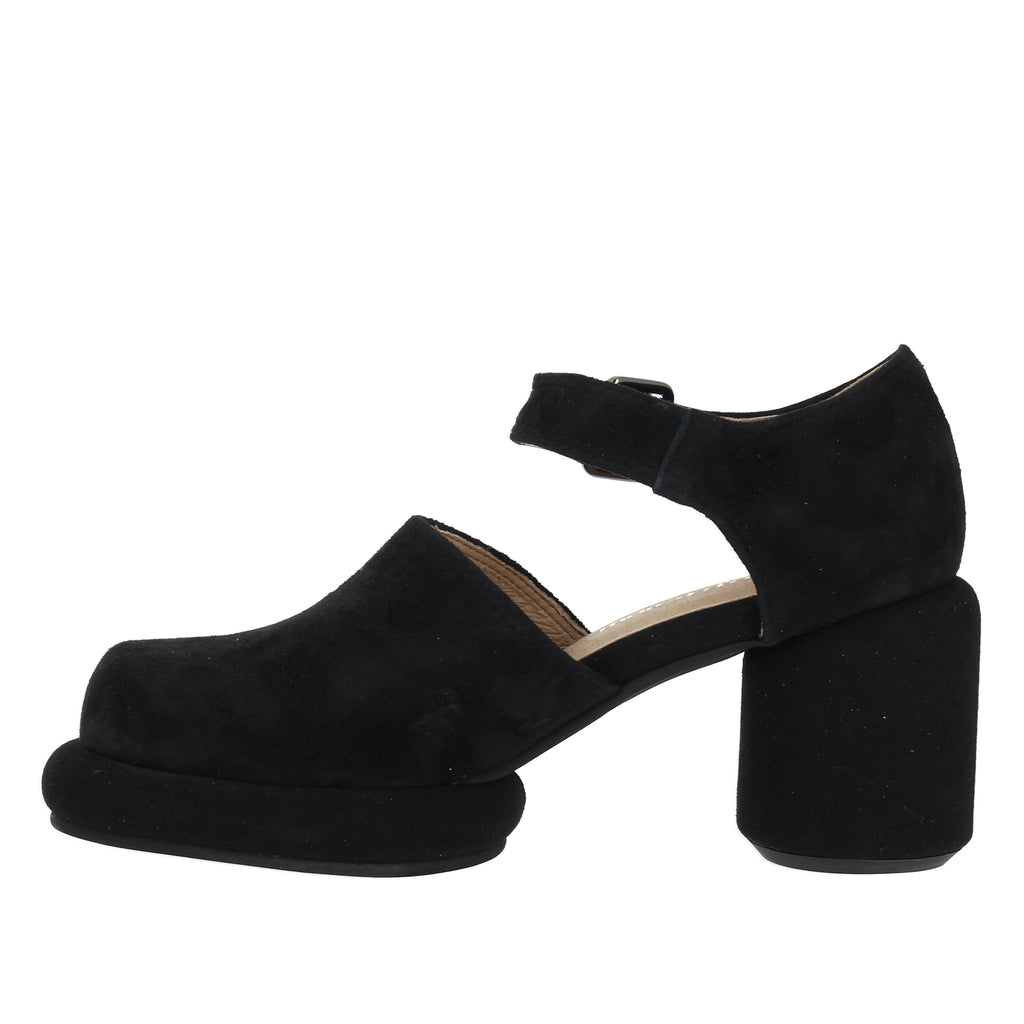 Marco D'Alessi 242003 Black Suede Platform Shoe
