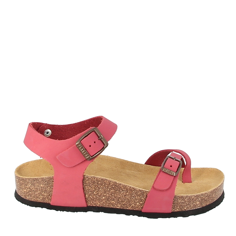 Plakton 341016 Red Nubuck Cork Sandal