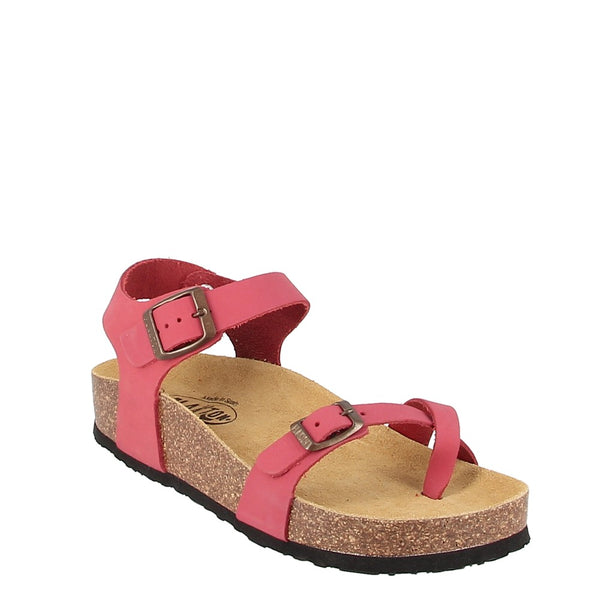 Plakton 341016 Red Nubuck Cork Sandal
