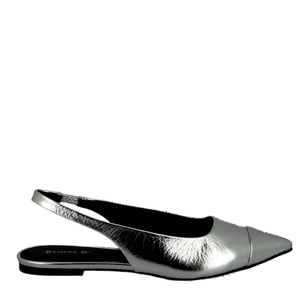 Sempre Di 735003 Spechio Silver Slingback
