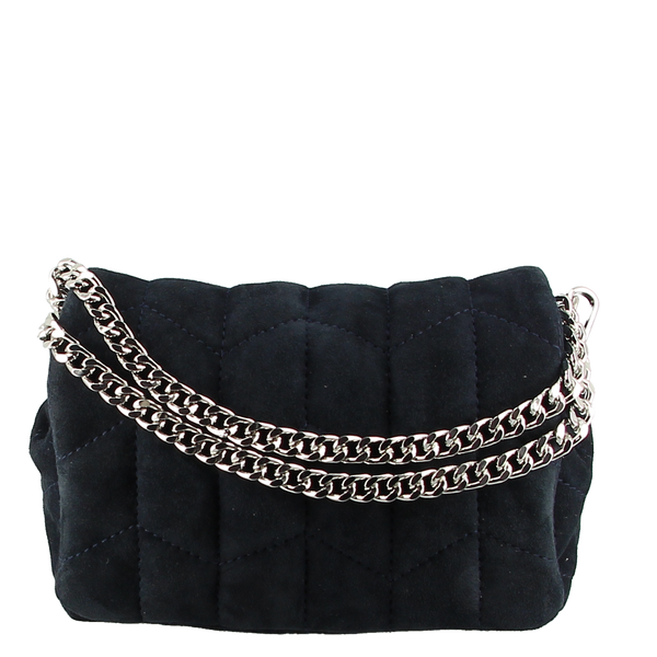 Unisa Zanisa Navy Suede Clutch Bag