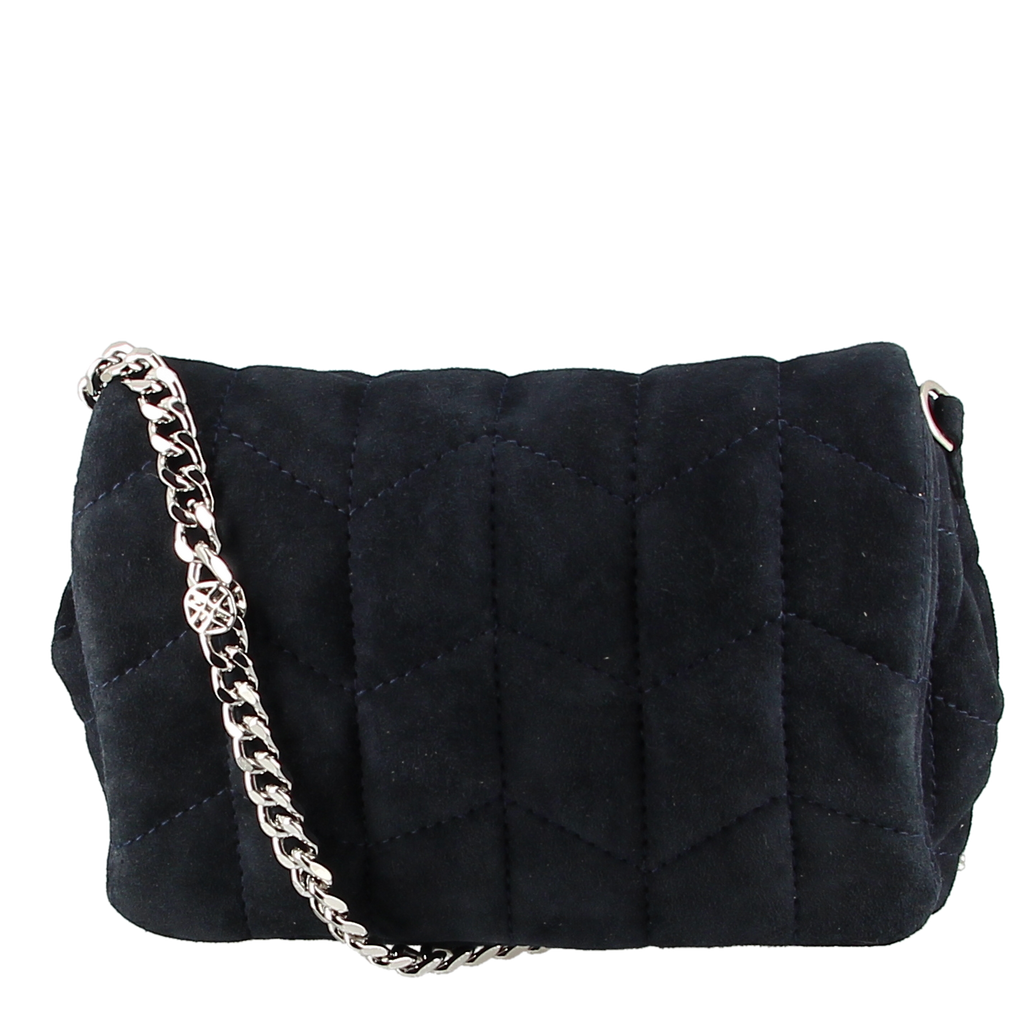 Unisa Zanisa Navy Suede Clutch Bag