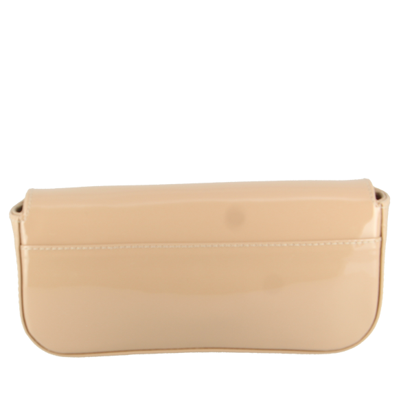 Unisa Zdreamin Patent Taupe Clutch