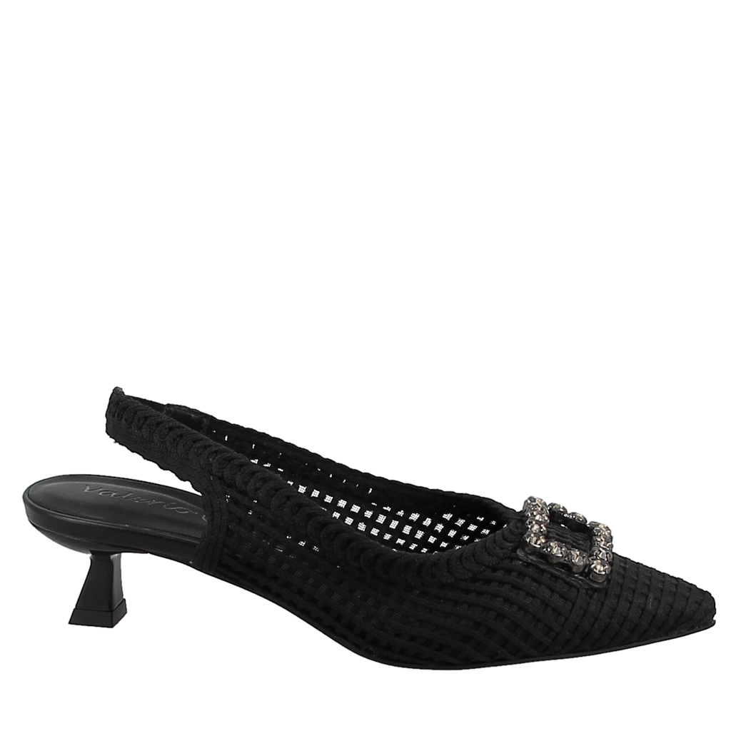 Valerio Conte 376004 Black Slingback Heel