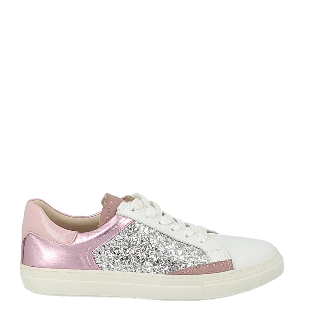 Wave 28855 Pink Glitter Flatform Sneaker