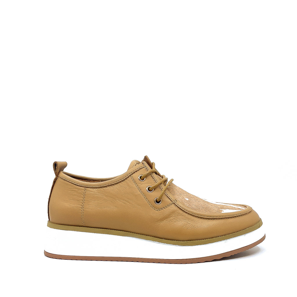 Alfie & Evie Quinell Camel Laced Loafer