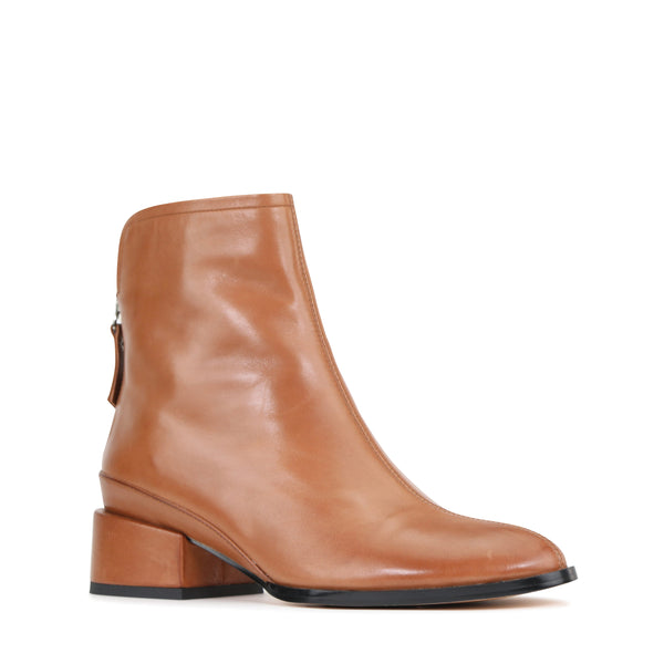 EOS Cast Brandy Tan Leather Ankle Boot