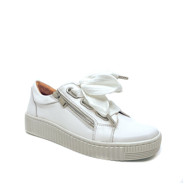 Eos White Leather Sneaker