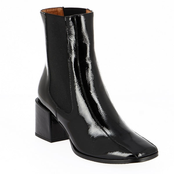 Neo AG-21518 Black Patent Ankle Boot