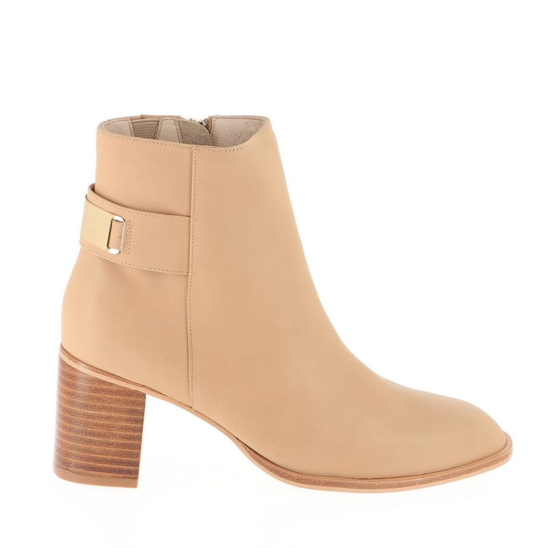 Nude Footwear Elsie Nude Camel Ankle Boot 