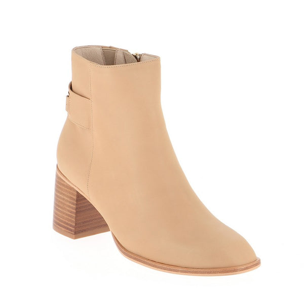 Nude Footwear Elsie Nude Camel Ankle Boot 