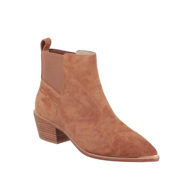 Nude Reese Tan Suede Ankle Boot