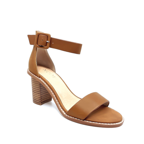 Nude Grady Tan Heeled Sandal