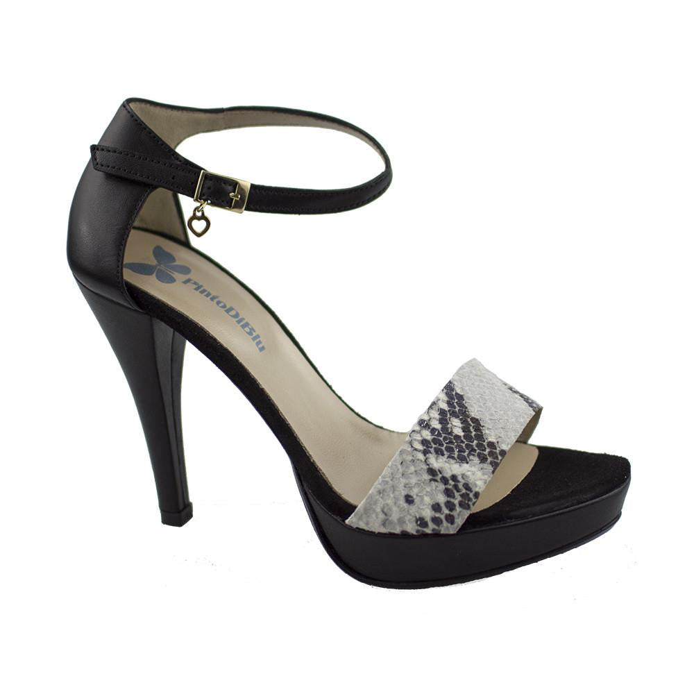 Pinto Di Blu 1235C Black Platform Heels