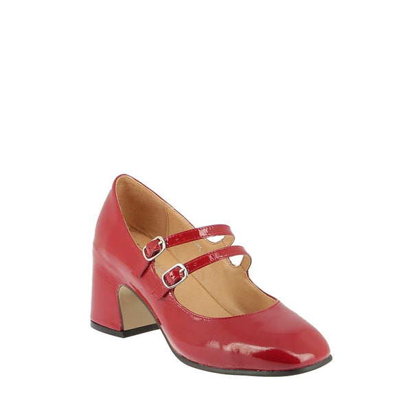 Top End Fiyona Dark Red Patent Mary-Jane 