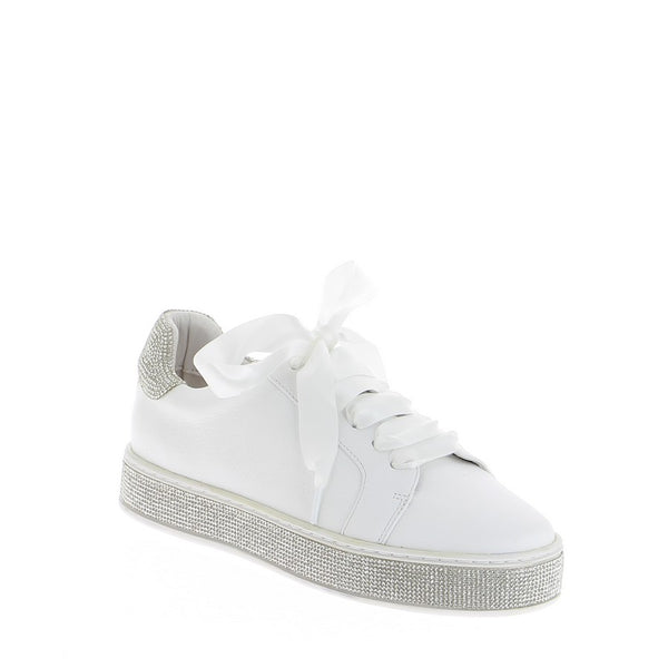 Top End Pluma White Glitter Sneaker
