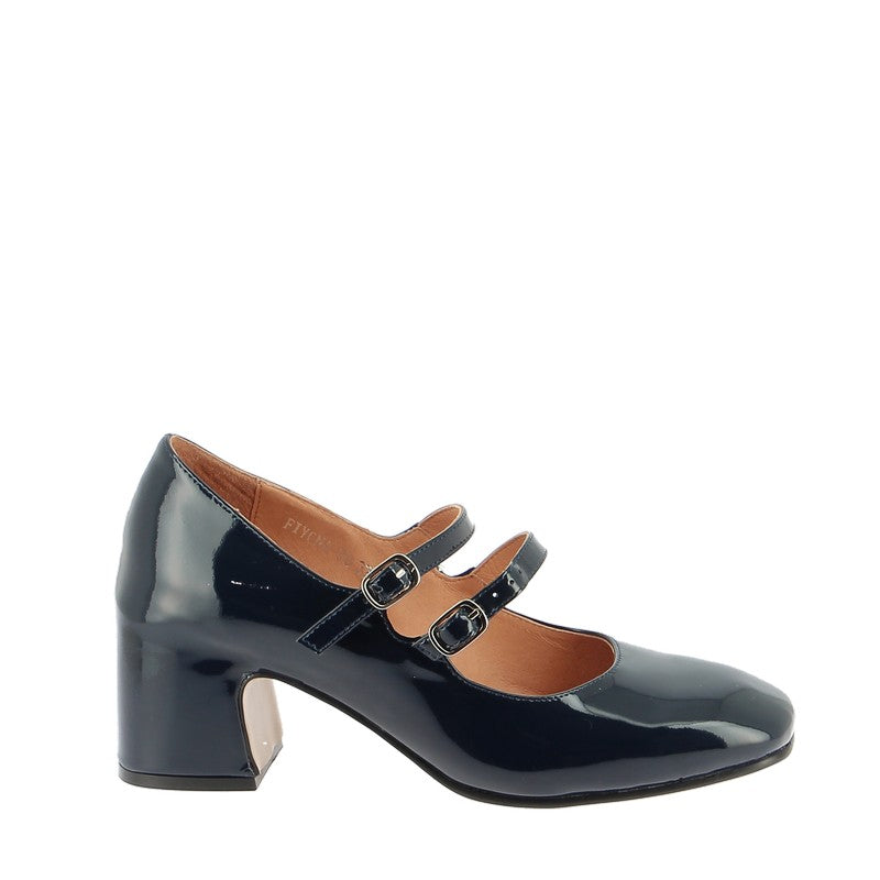 Top End Fiyona Navy Patent Mary-Jane Women's Shoes